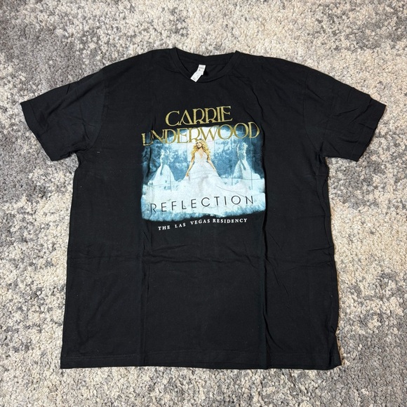 Carrie Underwood, Reflection Las Vegas Residency Black Graphic T-Shirt, XXL - Picture 1 of 4